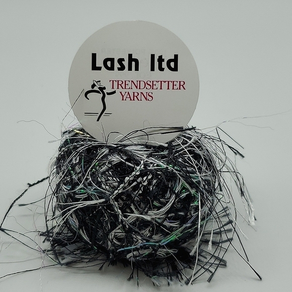 Trendsetter Lash Ltd Eyelash Metal Yarn | NWT| Pearl Black White Multi - Picture 1 of 5